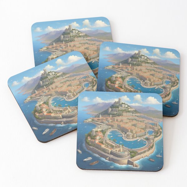 Item preview, Map of Monaco  designed and sold by Lexicon-Looks.
