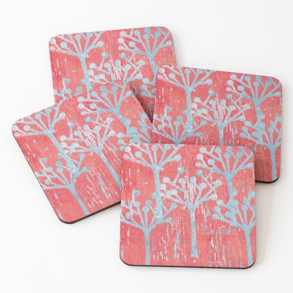 Item preview, red dot tree forest  designed and sold by KimCodnerDesign.