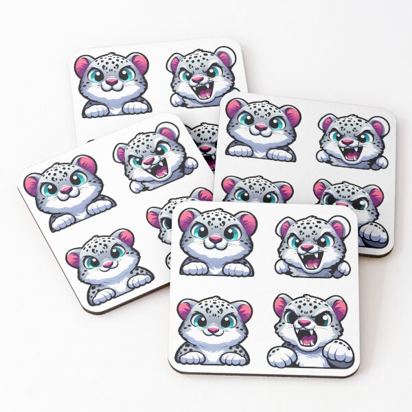Item preview, Perfect Cute and Angry Snow Leopards designed and sold by Irbisinthebox.