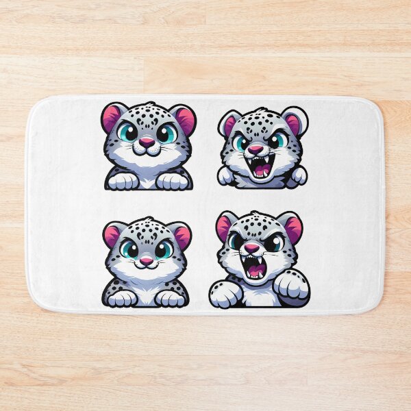 Item preview, Perfect Cute and Angry Snow Leopards designed and sold by Irbisinthebox.