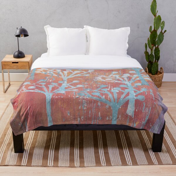 Item preview, orange dot tree forest designed and sold by KimCodnerDesign.