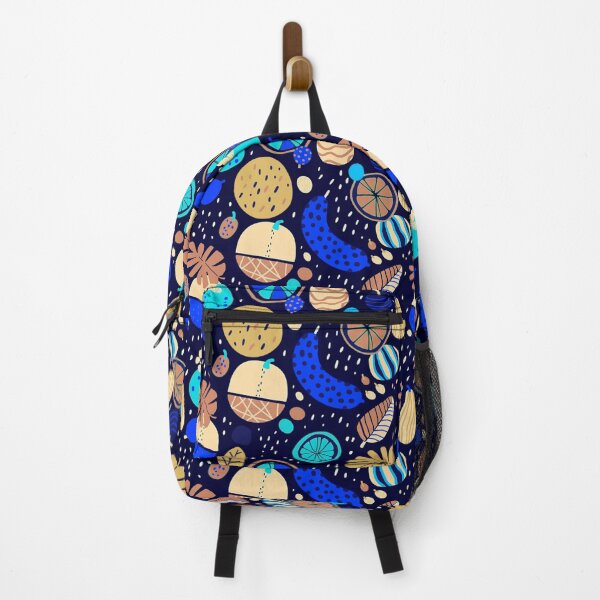 Item preview, Fuits summer fantasy blue designed and sold by Alessandro Remo Mazzoni Remotextiles.