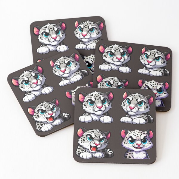 Item preview, Perfect Cute and Angry Snow Leopards designed and sold by Irbisinthebox.