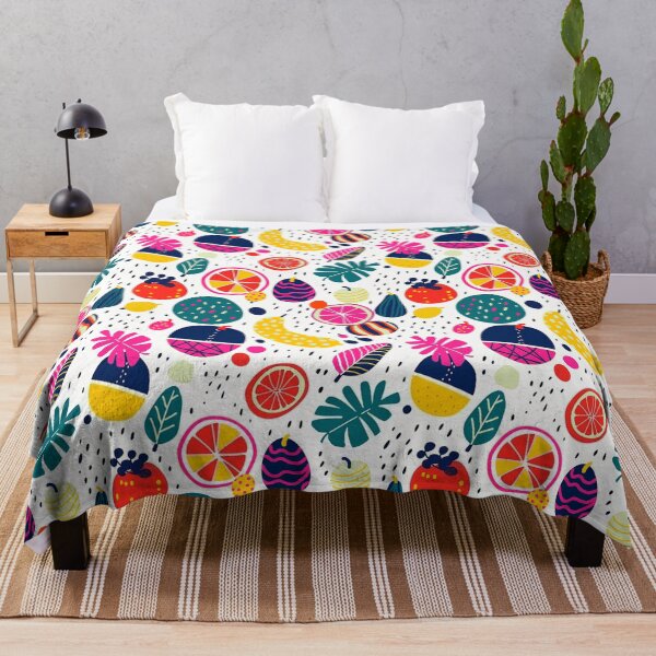 Item preview, Fuits summer fantasy white designed and sold by Alessandro Remo Mazzoni Remotextiles.