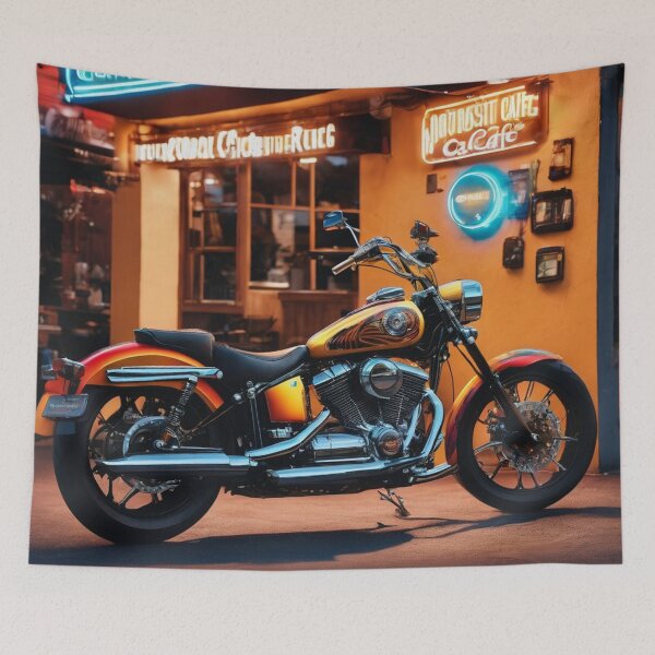 Item preview, Custom Motorcycle street scene designed and sold by tatty58.
