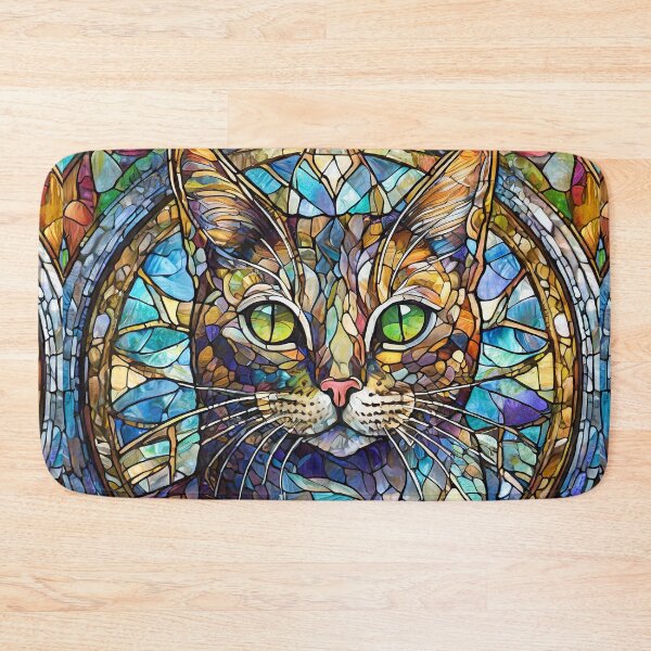 Item preview, Stained Glass Cat designed and sold by NinjaRat.