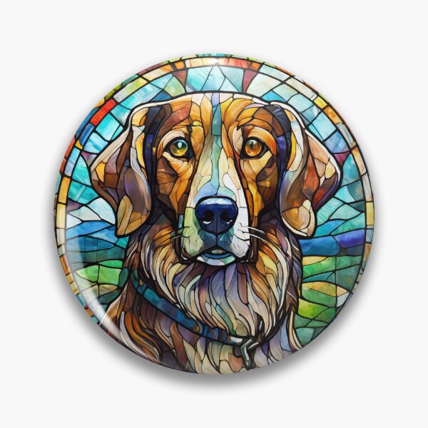 Item preview, Stained Glass Dog designed and sold by NinjaRat.