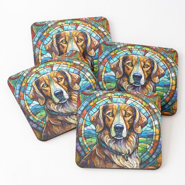 Item preview, Stained Glass Dog designed and sold by NinjaRat.