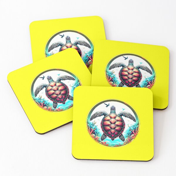 Item preview, REEF SEA TURTLE - #FFFF00 designed and sold by Marlon Oseguera.