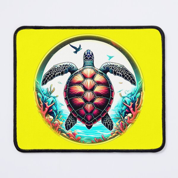 Item preview, REEF SEA TURTLE - #FFFF00 designed and sold by Marlon Oseguera.