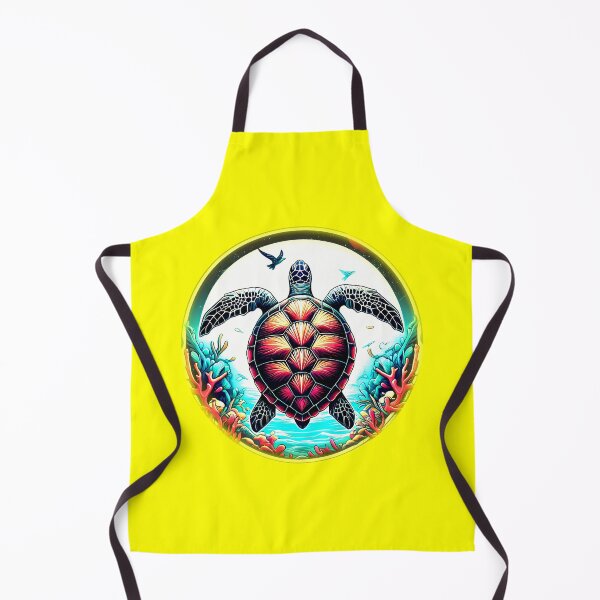 Item preview, REEF SEA TURTLE - #FFFF00 designed and sold by Marlon Oseguera.