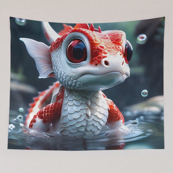 Item preview, Cute Fantasy Koi Dragon designed and sold by TheArtOfPat.