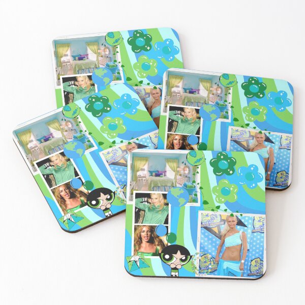 Item preview, Blue and Green 2000s Collage designed and sold by ilovethe00s.