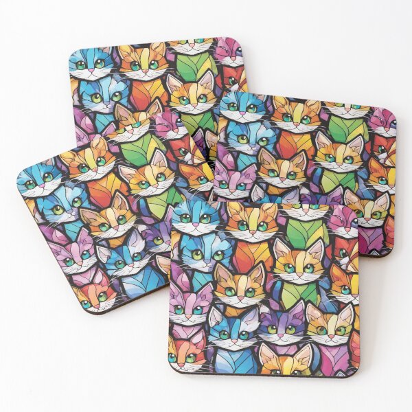 Item preview, Colorful Cats  designed and sold by Junipurr’s Corner .