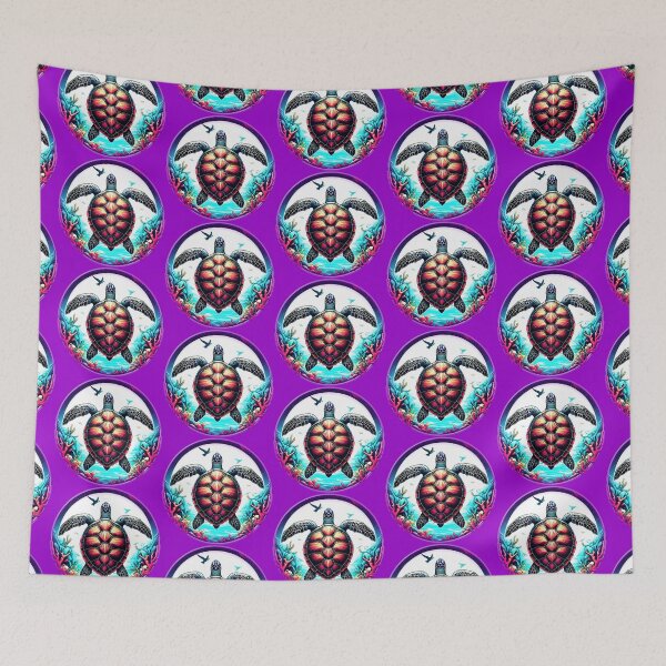 Item preview, REEF SEA TURTLE - #9900CC designed and sold by Marlon Oseguera.
