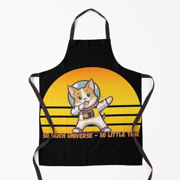 Item preview, So Much Universe So Little Time - Retro Astronaut Cat Print designed and sold by TGAL2.