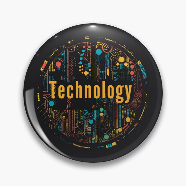 Item preview, Elegant Microchip-Inspired Badge  designed and sold by Ace Apparel  Attire.