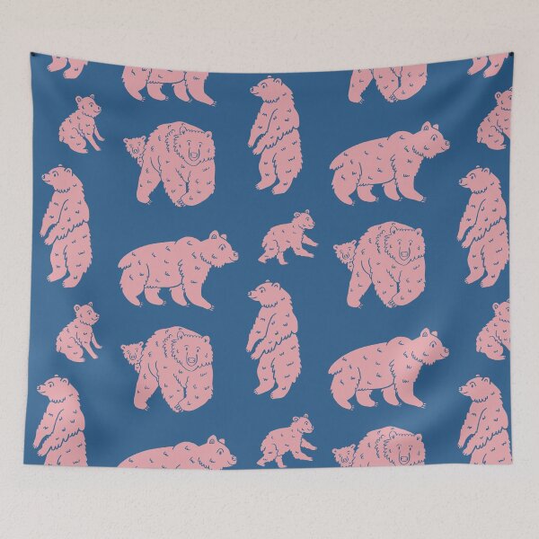 Item preview, Bear Pack - Blue Pink designed and sold by katdogdesign.
