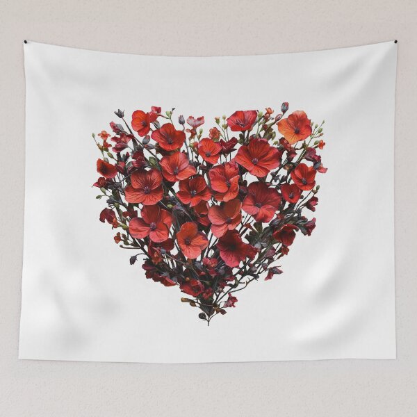 Item preview, HEART MADE OF RED FLOWERS 1 designed and sold by JarredDoll.