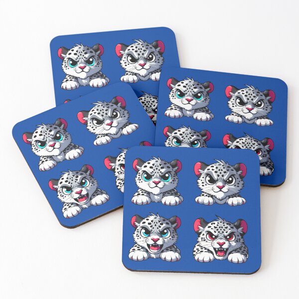 Item preview, Perfect Cute and Angry Snow Leopards designed and sold by Irbisinthebox.