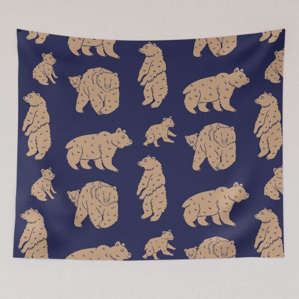 Item preview, Bear Pack - Cream Blue designed and sold by katdogdesign.