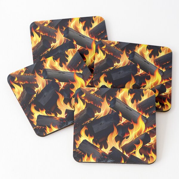 Item preview, Abstract Burning Wood Fire Pattern designed and sold by TheArtOfPat.
