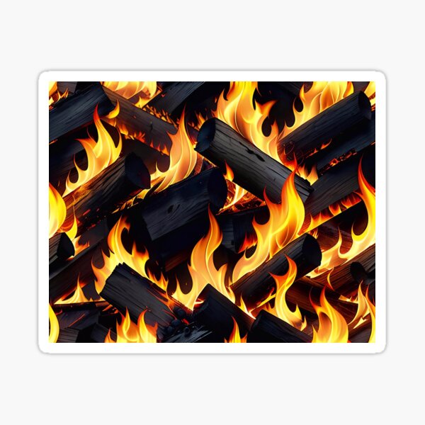 Item preview, Abstract Burning Wood Fire Pattern designed and sold by TheArtOfPat.