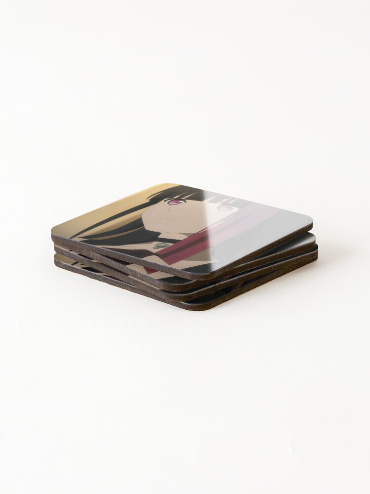 Thumbnail 4 of 5, Coasters (Set of 4), Metallic Rouge : Rouge Redstar designed and sold by FanThisAll.