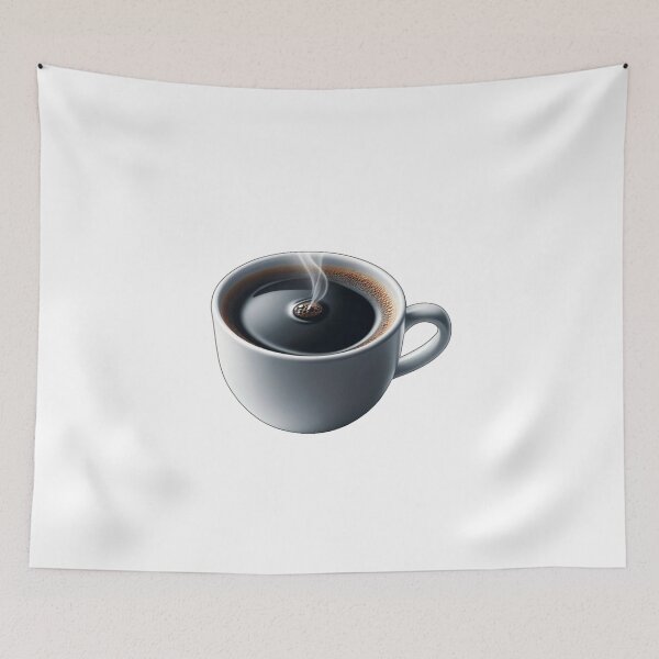 Item preview, Cup of Coffe Steaming Hot in a White Cup designed and sold by kylmllr101684.