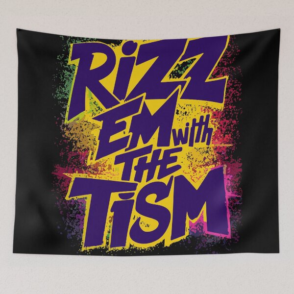 Item preview, Rizz Em With The Tism - Funny Autism  designed and sold by QuantaPixel.