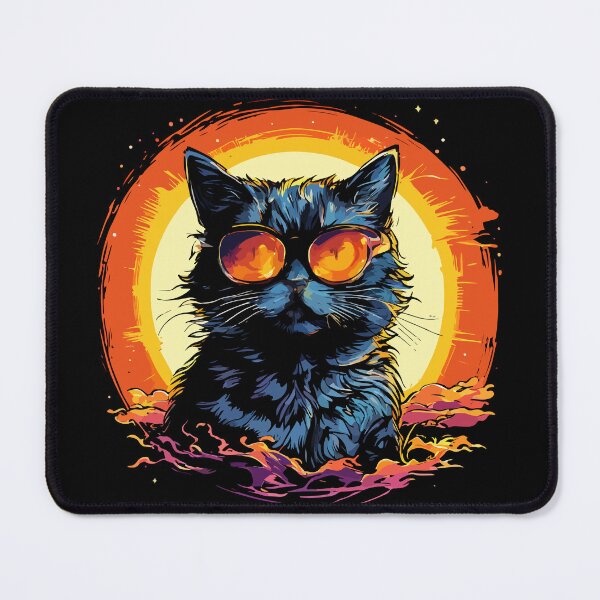 Item preview, Funny Cat Solar Eclipse designed and sold by tegrammer.