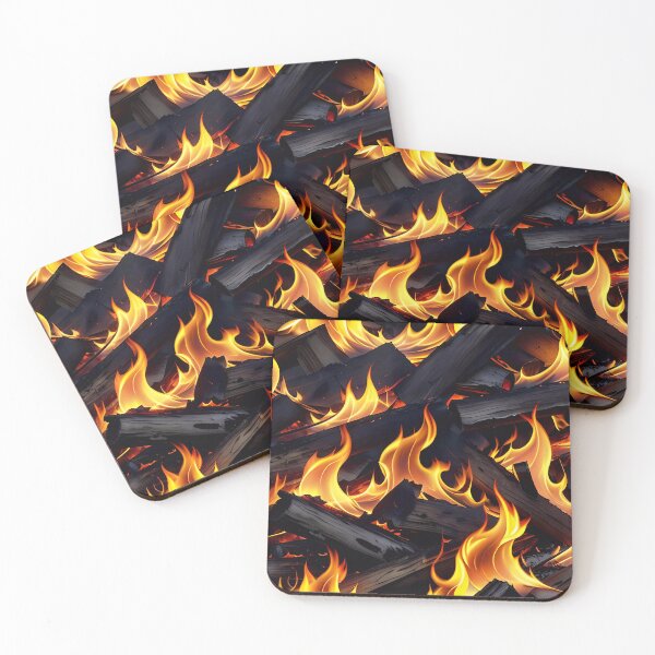 Item preview, Abstract Burning Wood Fire Pattern designed and sold by TheArtOfPat.
