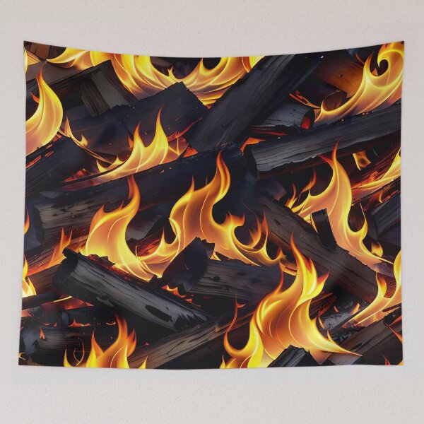 Item preview, Abstract Burning Wood Fire Pattern designed and sold by TheArtOfPat.