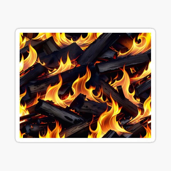 Item preview, Abstract Burning Wood Fire Pattern designed and sold by TheArtOfPat.