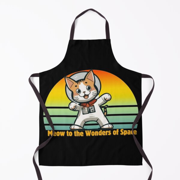 Item preview, Meow to the Wonders of Space - Retro Astronaut Cat Print designed and sold by TGAL2.