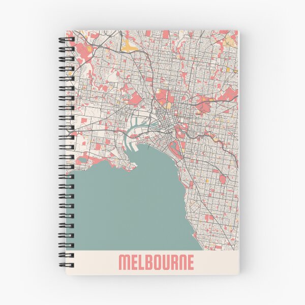 Item preview, Melbourne City Map Chalk Retro City Map Poster designed and sold by Peek-Designs.