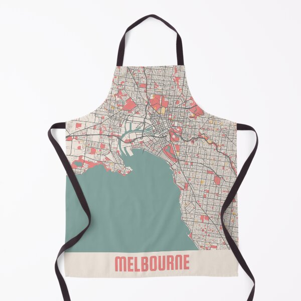 Item preview, Melbourne City Map Chalk Retro City Map Poster designed and sold by Peek-Designs.
