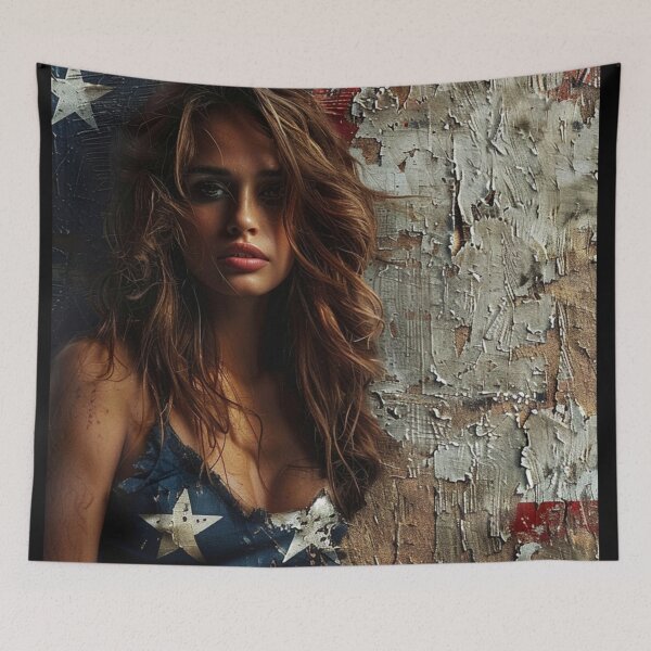 Item preview, Creative Patriotic-Pretty Woman USA Flag C189-6 designed and sold by MPCFICTION.