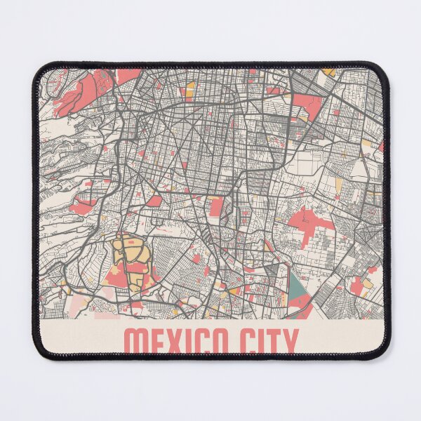 Item preview, Mexico City City Map Chalk Retro City Map Poster designed and sold by Peek-Designs.