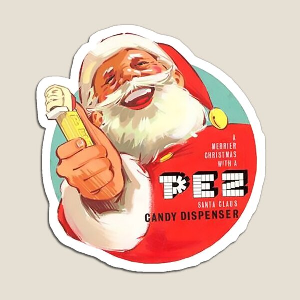 Vista previa del artículo con la obra «Dispensador de dulces PEZ Anuncio retro de Papá Noel», diseñado y vendido por PIXEL POP DESIGNS - Beyond the Norm!.