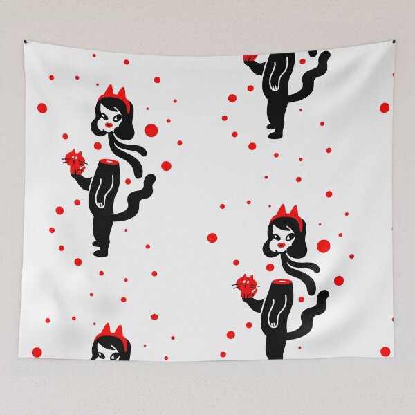 Item preview, Cat girl and kitten designed and sold by noico.