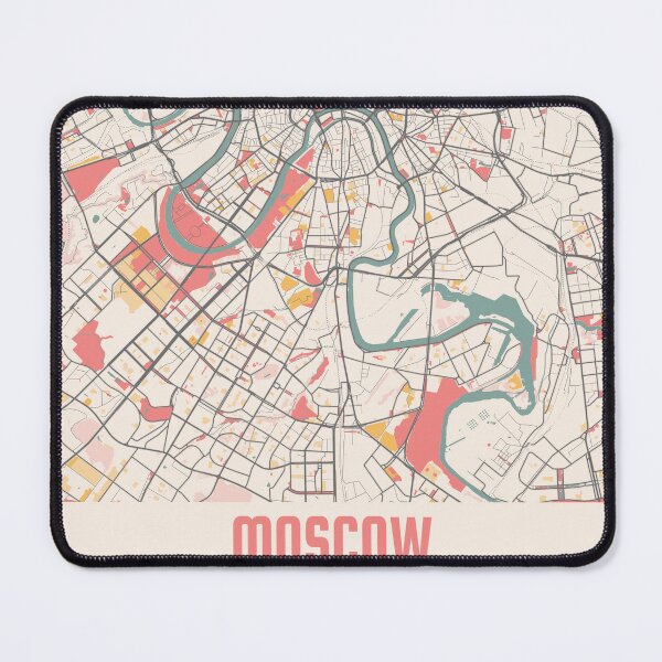 Item preview, Moscow City Map Chalk Retro City Map Poster designed and sold by Peek-Designs.