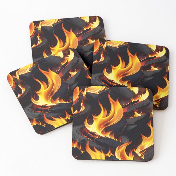 Item preview, Abstract Burning Wood Fire Pattern designed and sold by TheArtOfPat.