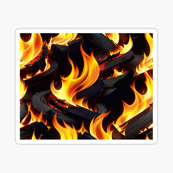 Item preview, Abstract Burning Wood Fire Pattern designed and sold by TheArtOfPat.