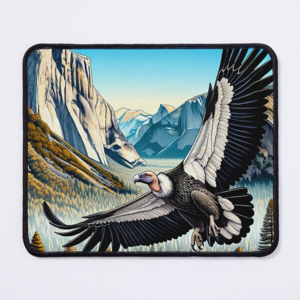 Item preview, Flight of a Condor Over Yosemite Valley National Park designed and sold by HippieFarms11.