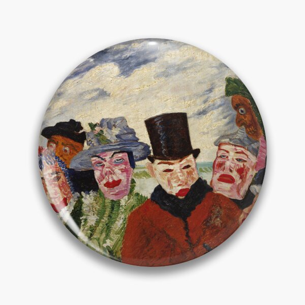 Item preview, James Ensor, 1860-1949 Belgium | Eccentric Elegance, Skeletons in Society, Dreams in Color, Surreal Spectacle  designed and sold by Bob-Studio.