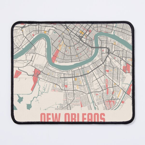 Item preview, New Orleans City Map Chalk Retro City Map Poster designed and sold by Peek-Designs.