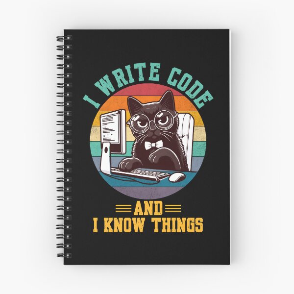 Item preview, Funny programmer cat computer engineer, coding humor. designed and sold by Unitepeople.