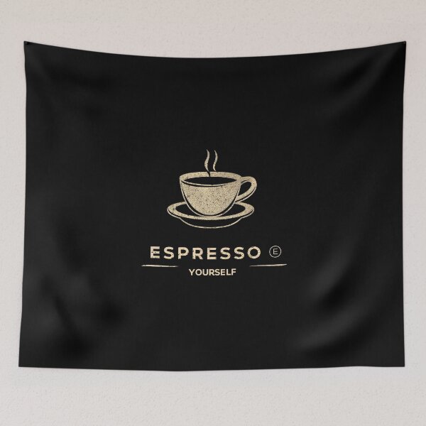 Item preview, Copy of espresso yourself design for coffee lovers designed and sold by SvarunPogani.