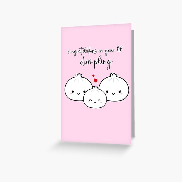 Item preview, Congratulations on your lil dumpling designed and sold by paprpassionsink.